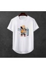 Erkek Ön Baskili T-shirt Plus Model